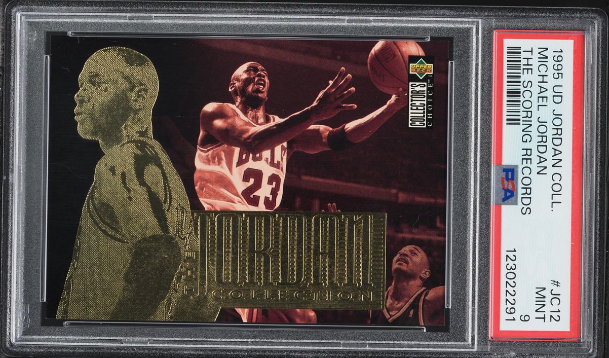 1995 Upper Deck Jordan Collection The Scoring Records Michael Jordan #JC12 PSA 9 MINT