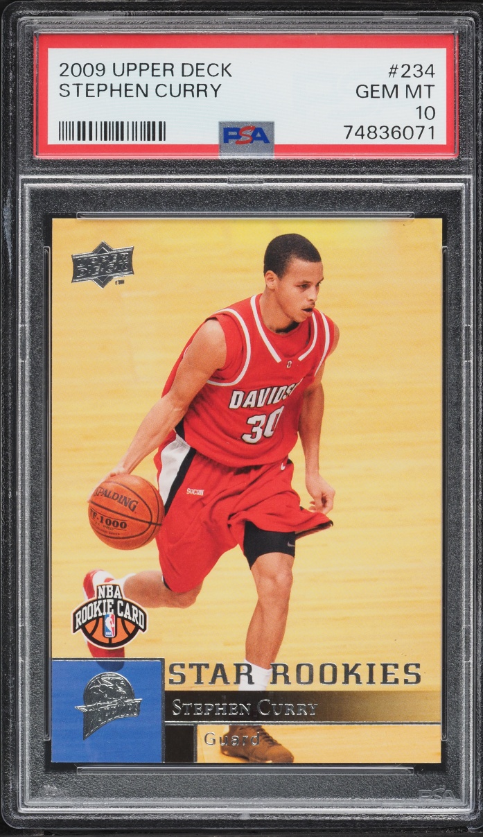 2009 Upper Deck Basketball Stephen Curry ROOKIE #234 PSA 10 GEM MINT
