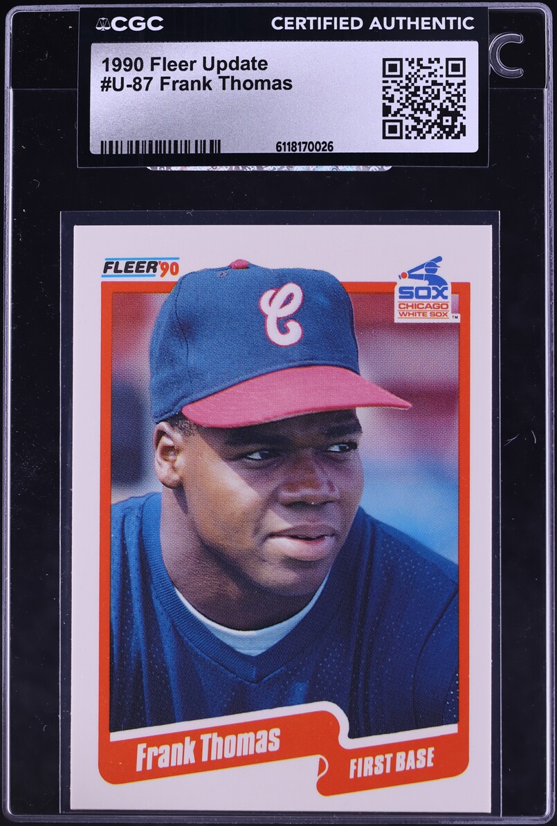 1990 Fleer Update Frank Thomas ROOKIE #U-87 CGC AUTH