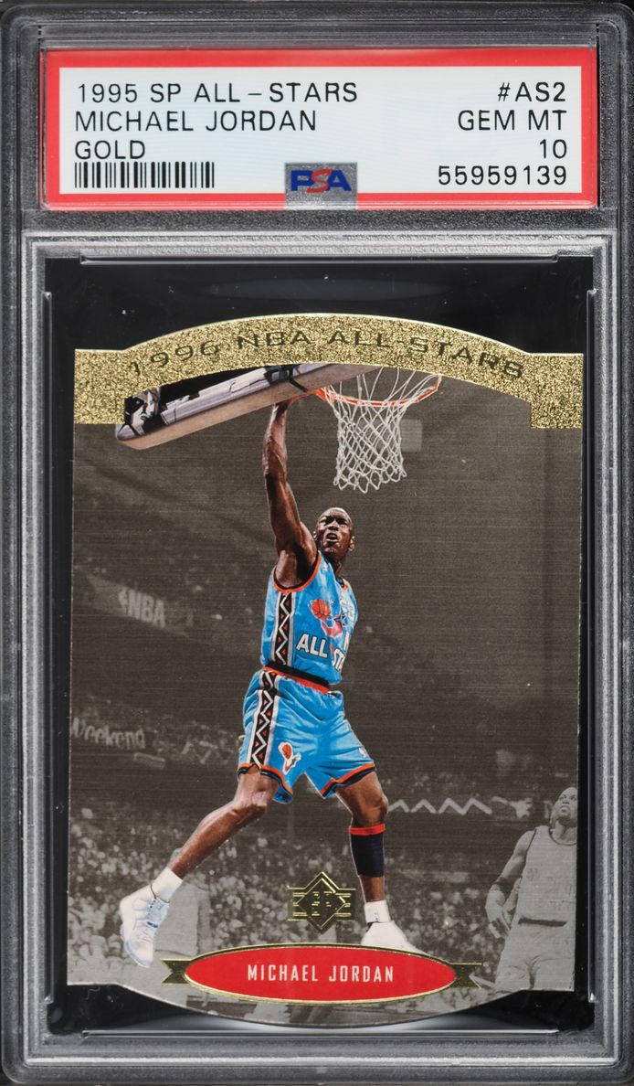 1995 SP All-Stars Gold Die-Cut Michael Jordan #AS2 PSA 10 GEM MINT