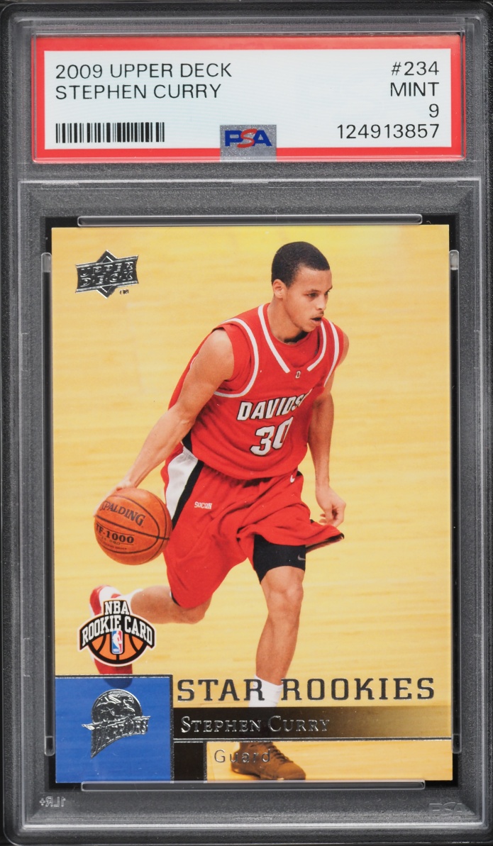 2009 Upper Deck Basketball Stephen Curry ROOKIE #234 PSA 9 MINT