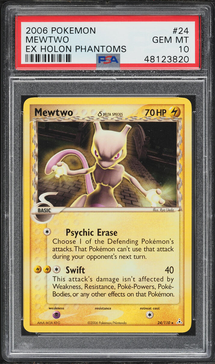 2006 Pokemon EX Holon Phantoms Mewtwo #24 PSA 10 GEM MINT