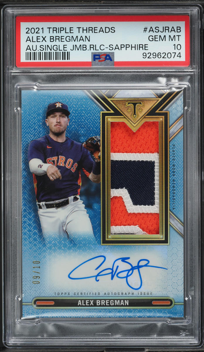 TOPPS MLBカード TRIPLE THREADS E SPRINGER ALEX BREGMAN YORDAN ALVAREZ ASTROS 15/18 #ARC-SBA 送料無料 中古 IT2 楽天市場】【中古】 TOPPS MLBカード TRIPLE THREADS GEORGE