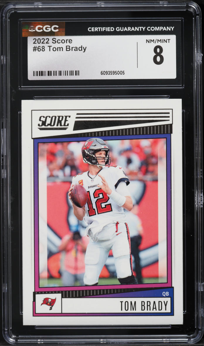 2022 Score Football Tom Brady #68 CGC 8 NM-MT