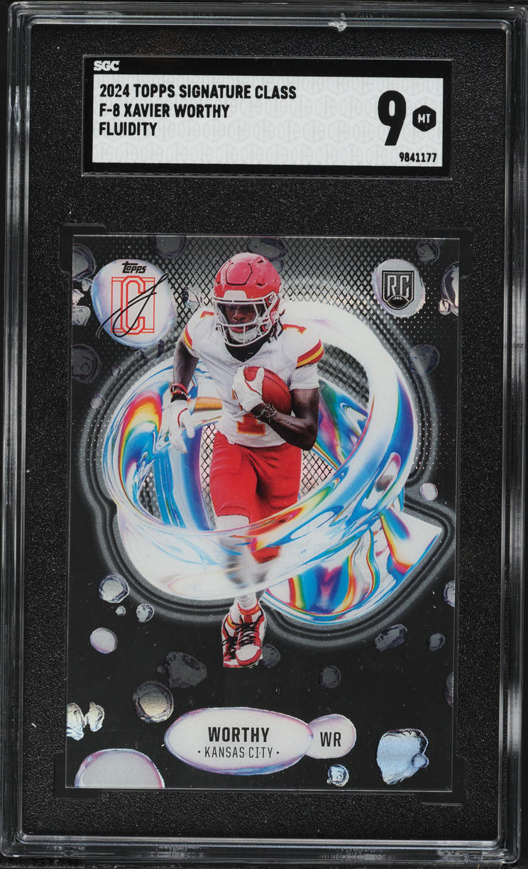 2024 Topps Signature Class Fluidity Xavier Worthy ROOKIE #F-8 SGC 9 MINT