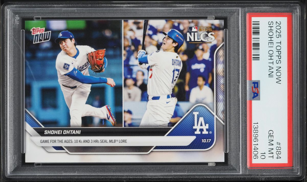2025 Topps Now Shohei Ohtani #884 PSA 10 GEM MINT