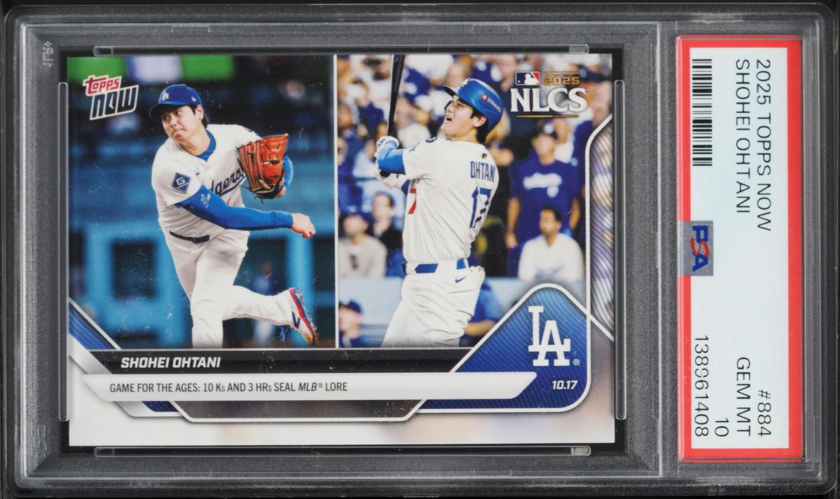 2025 Topps Now Shohei Ohtani #884 PSA 10 GEM MINT
