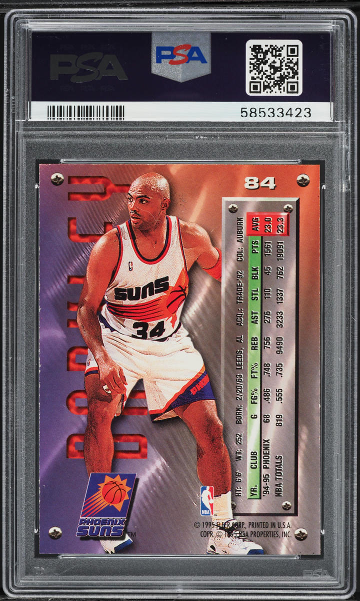 1995 Metal Basketball Charles Barkley #84 PSA 9 MINT