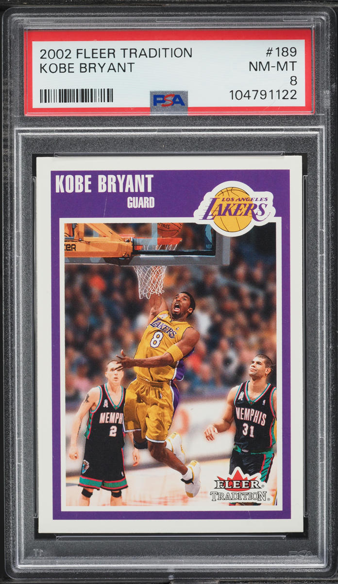 2002 Fleer Tradition Kobe Bryant #189 PSA 8 NM-MT