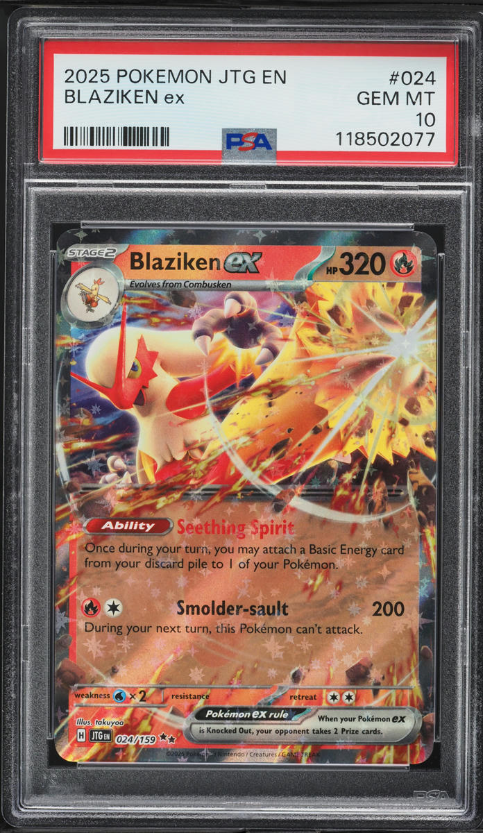 2025 Pokemon Scarlet & Violet Journey Together Holo Blaziken Ex #24 PSA 10 GEM