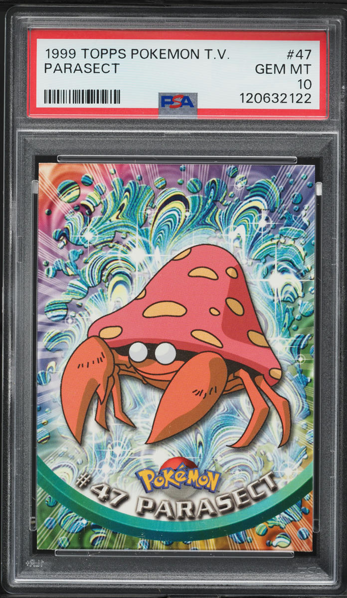 1999 Topps Pokemon TV Parasect #47 PSA 10 GEM MINT