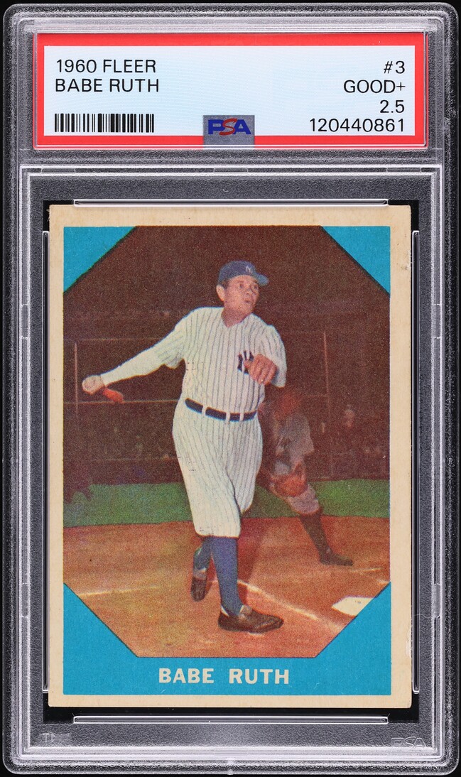 1960 Fleer Babe Ruth #3 PSA 2.5 GD+