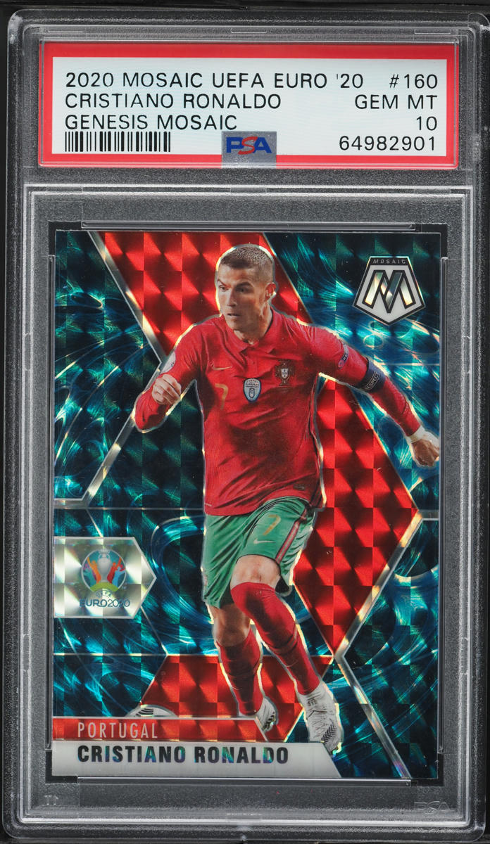 2020 Panini Mosaic UEFA Euro '20 Genesis Cristiano Ronaldo #160 PSA 10 GEM MINT