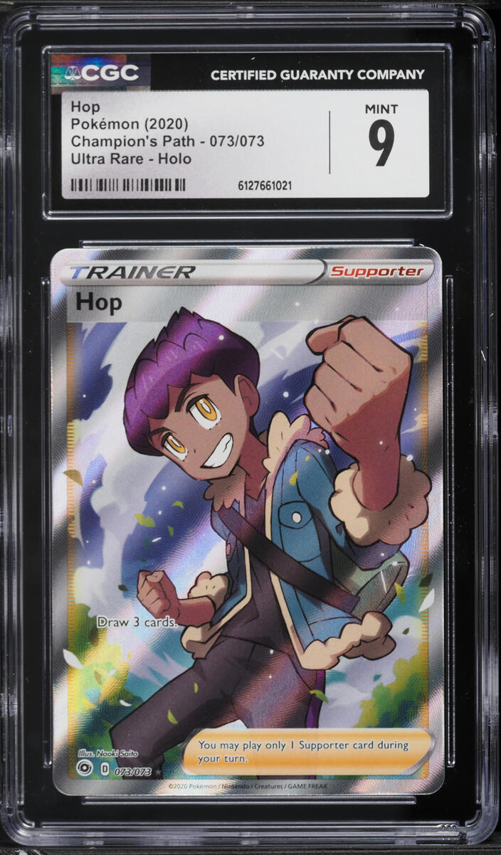 2020 Pokemon Sword & Shield Champion's Path Full Art Hop #73 CGC 9 MINT