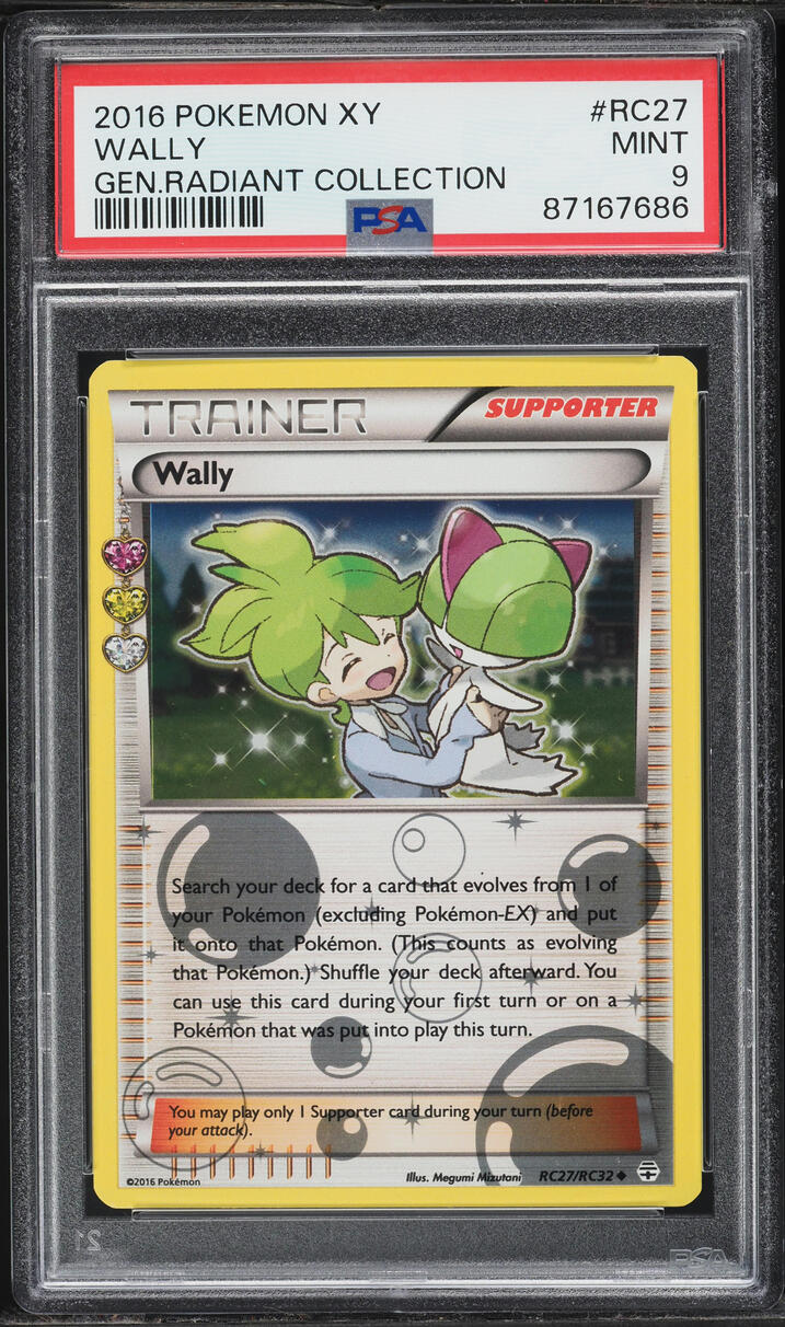 2016 Pokemon XY Generations Radiant Collection Wally #RC27 PSA 9 MINT