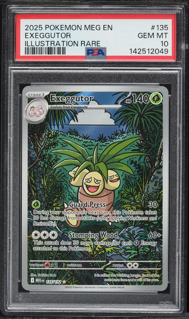 2025 Pokemon Mega Evolution IR Exeggutor #135 PSA 10 GEM MINT