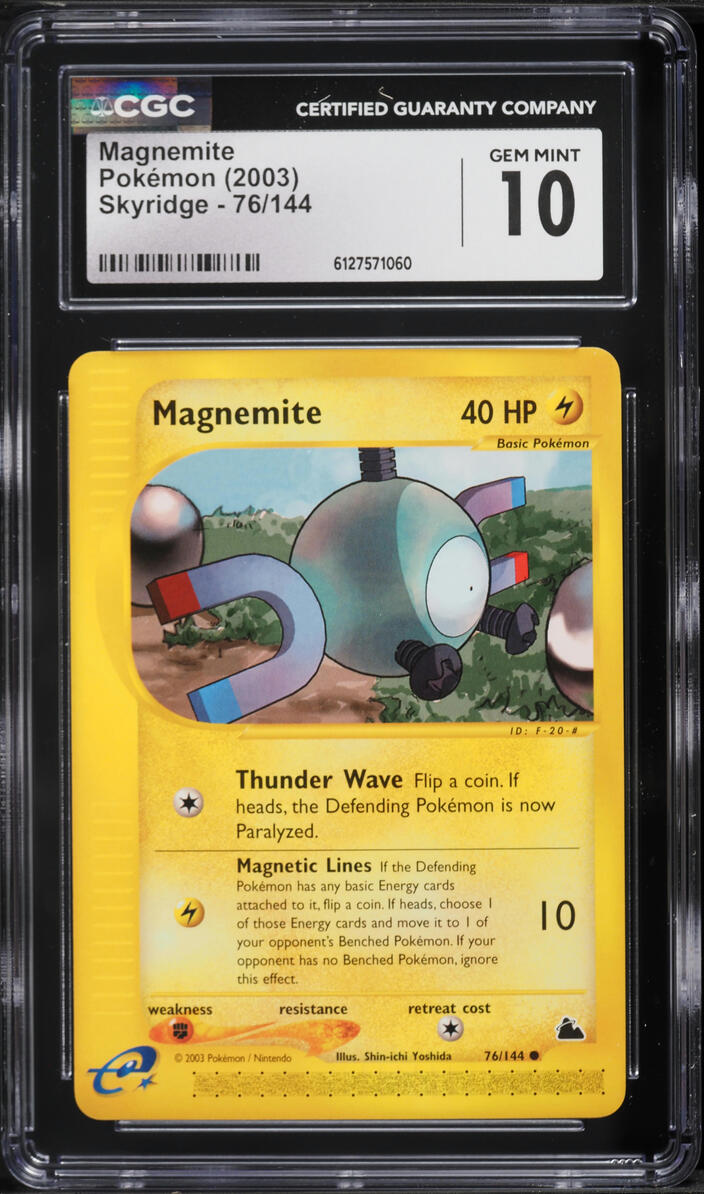 2003 Pokemon Skyridge Magnemite #76 CGC 10 GEM MINT