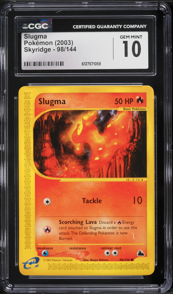 2003 Pokemon Skyridge Slugma #98 CGC 10 GEM MINT