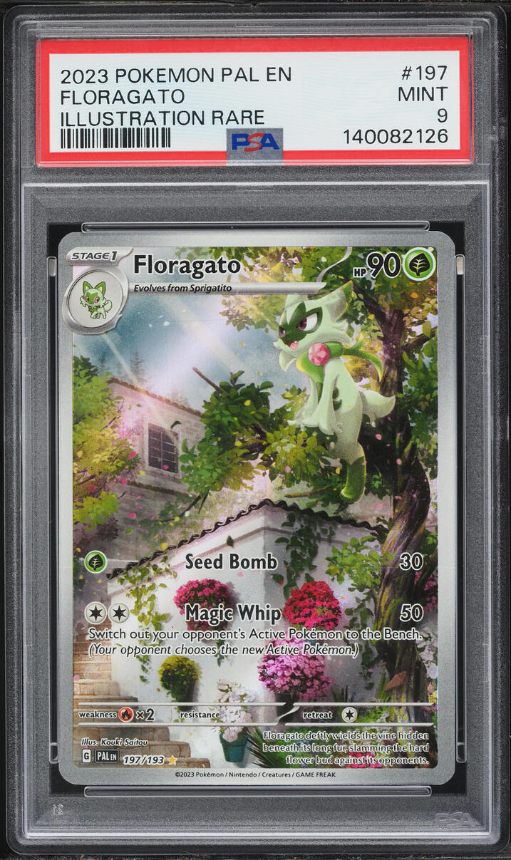 2023 Pokemon Scarlet & Violet Paldea Evolved IR Floragato #197 PSA 9 MINT