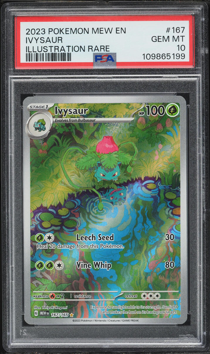 2023 Pokemon Scarlet & Violet 151 IR Ivysaur #167 PSA 10 GEM MINT