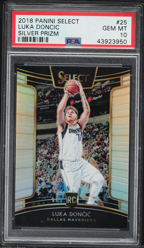 2018 Select Signatures Silver Luka Doncic ROOKIE AUTO /199 #RS-LDC