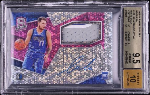 2018 Select Signatures Silver Luka Doncic ROOKIE AUTO /199 #RS-LDC