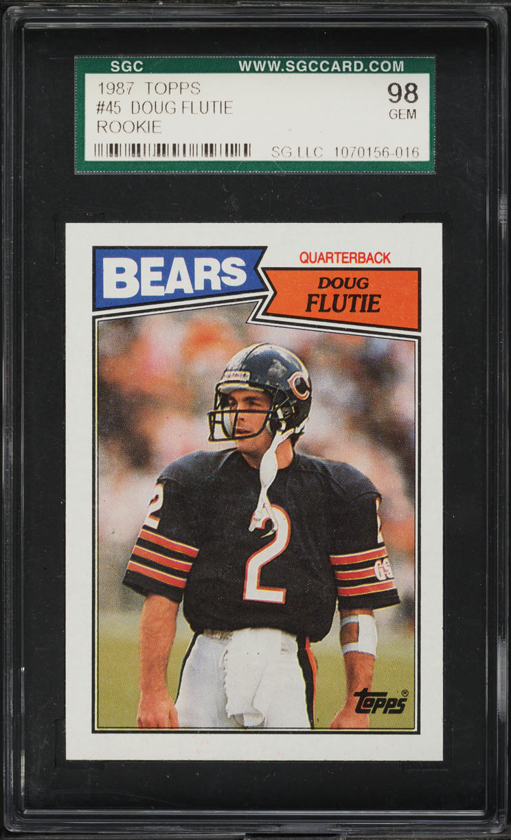 1987 Topps Football Doug Flutie ROOKIE #45 SGC 10 GEM MINT