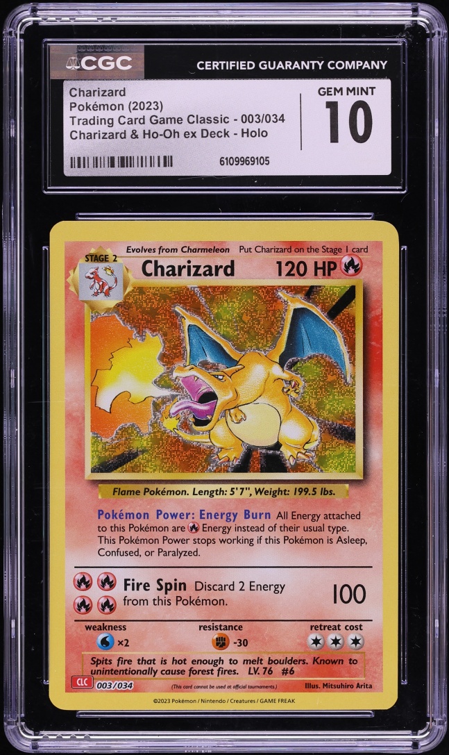 2023 Pokemon Japanese TCG Classic Collection Holo Charizard #3 CGC 10 GEM MINT