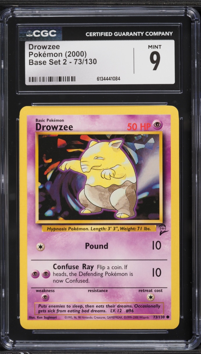 2000 Pokemon Base Set 2 Drowzee #73 CGC 9 MINT