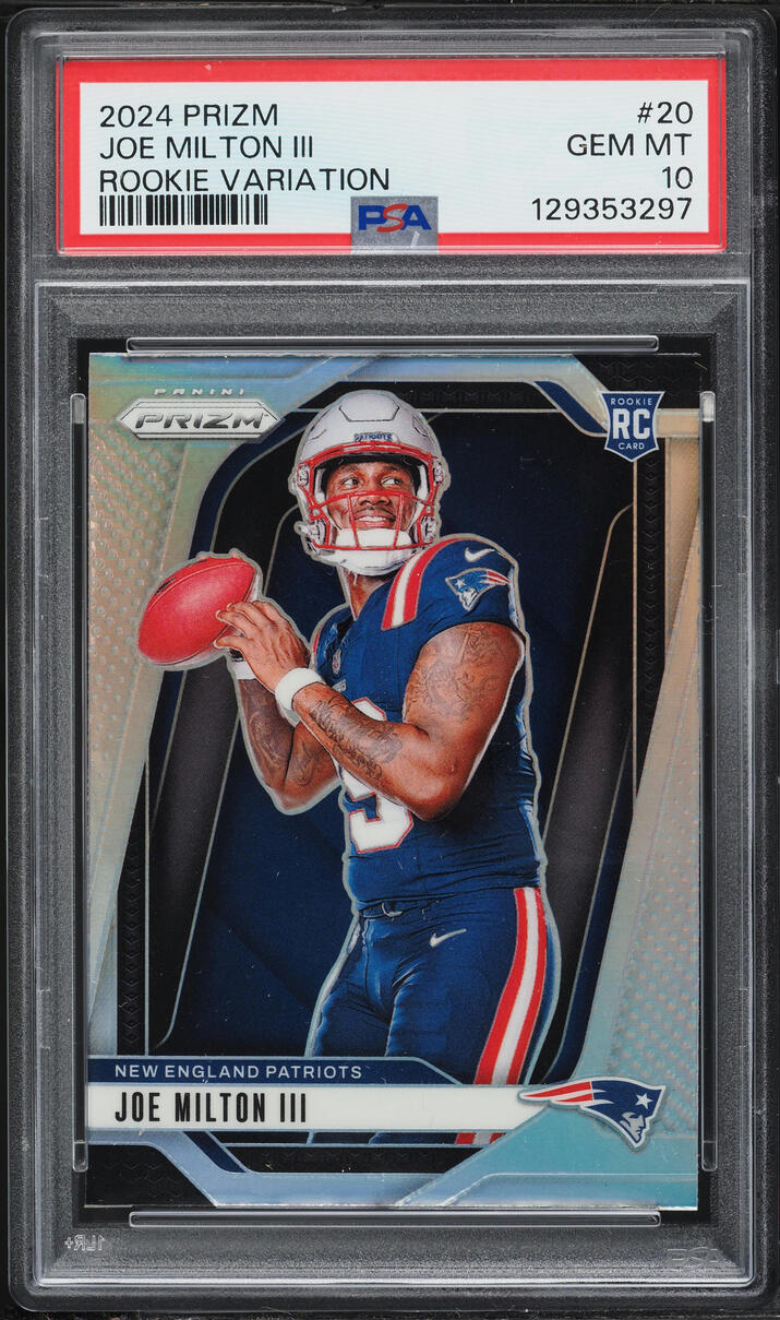 2024 Panini Prizm Variation Joe Milton III ROOKIE #20 PSA 10 GEM MINT