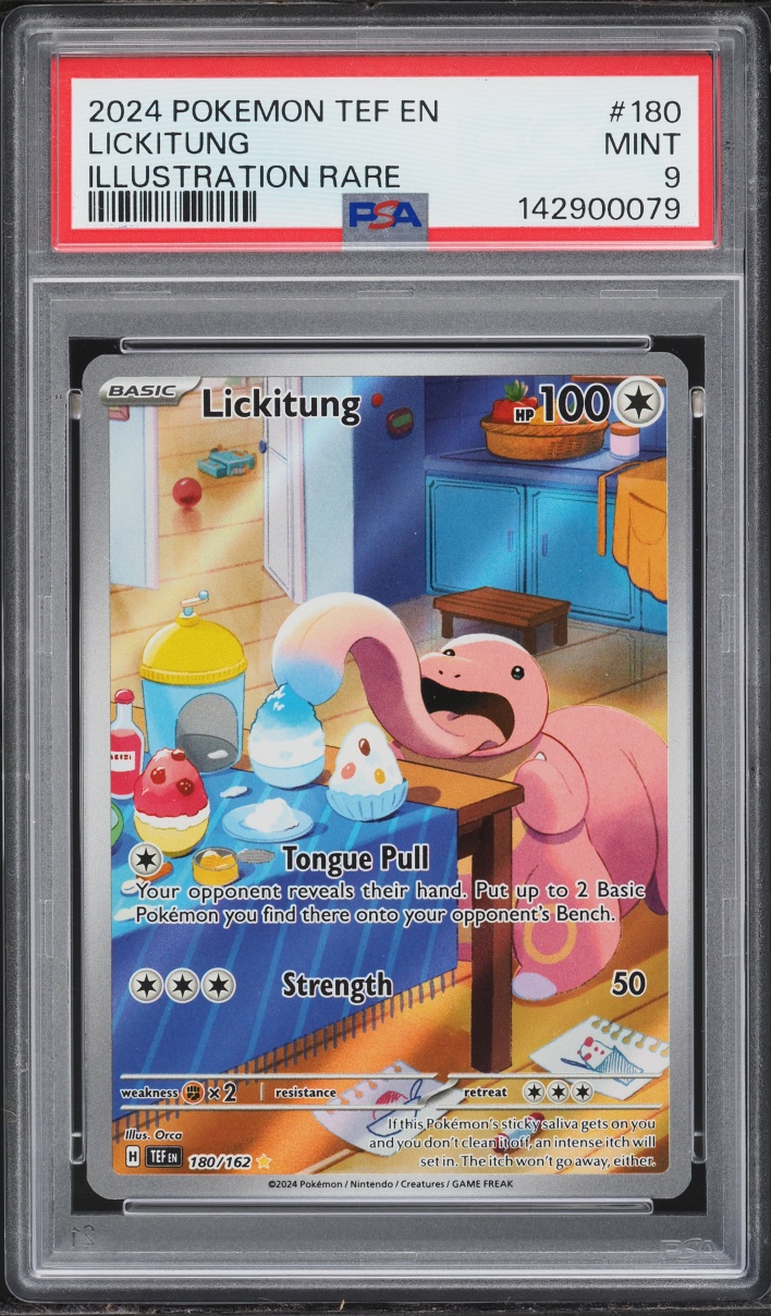 2024 Pokemon Scarlet & Violet Temporal Forces IR Lickitung #180 PSA 9 MINT