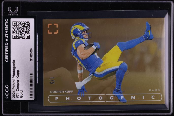 2024 Panini PhotoGenic Gold Cooper Kupp 1/5 #71 CGC AUTH