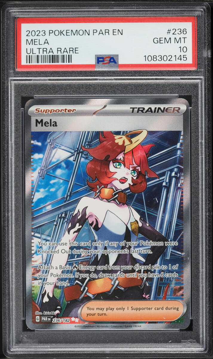 2023 Pokemon Scarlet & Violet Paradox Rift Full Art Mela #236 PSA 10 GEM MINT
