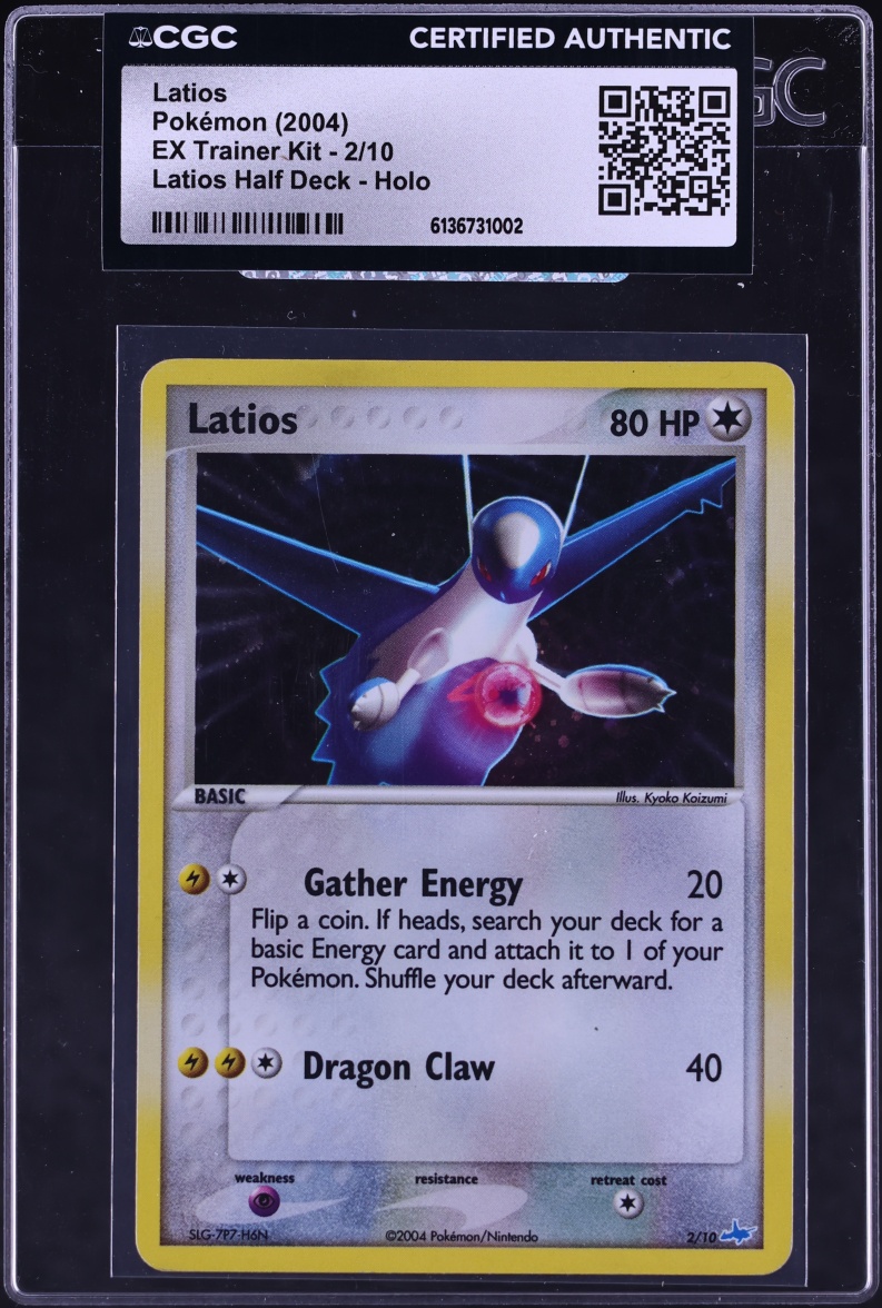 2004 Pokemon EX Trainer Kit Half Deck Holo Latios #2 CGC AUTH