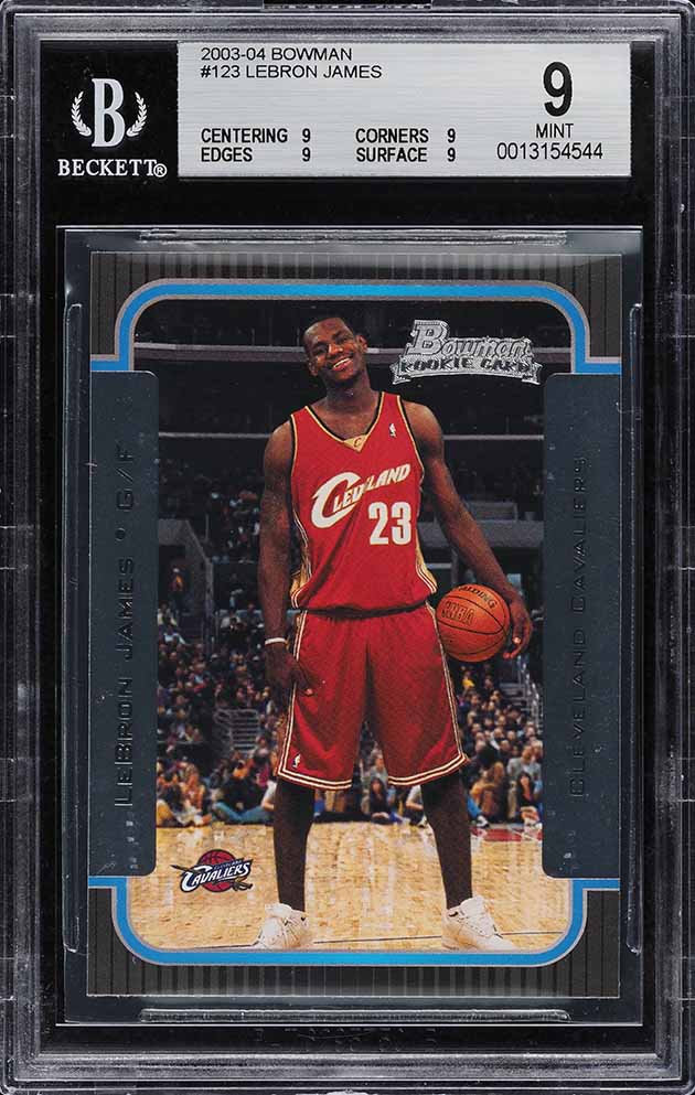 2003 Bowman Rookies & Stars LeBron James ROOKIE #123 BGS 9.5 GEM
