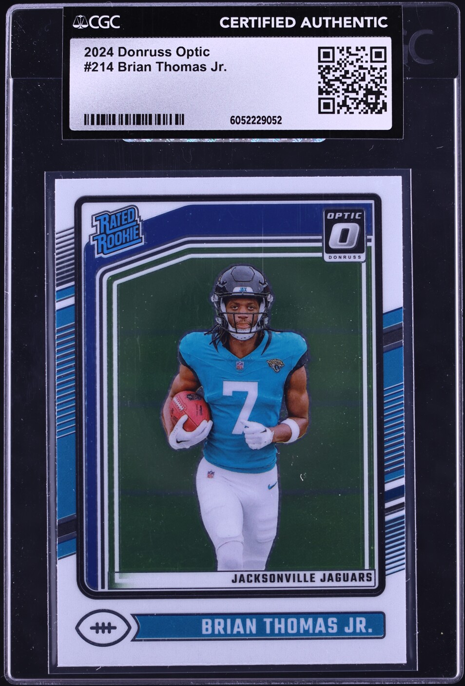 2024 Donruss Optic Brian Thomas Jr. ROOKIE #214 CGC AUTH
