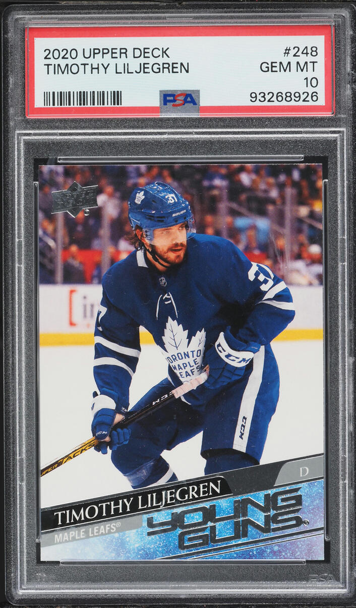 2020 Upper Deck Young Guns Timothy Liljegren ROOKIE #248 PSA 10 GEM MINT