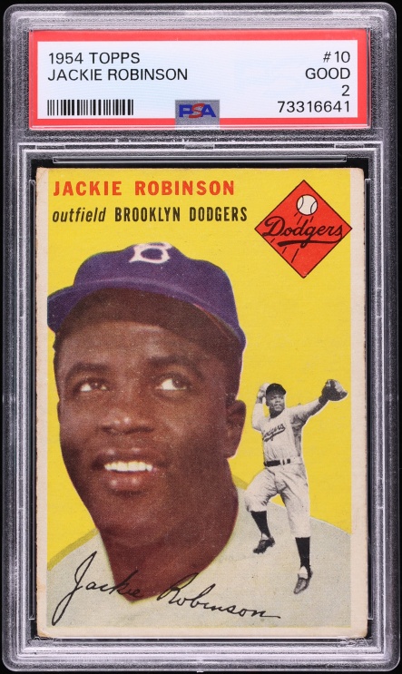 1954 Topps Jackie Robinson #10 PSA 2 GD
