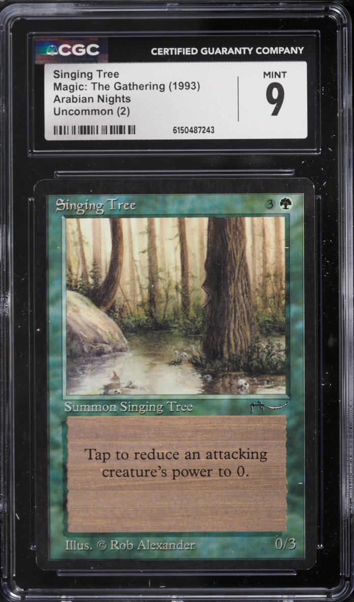 1993 Magic The Gathering MTG Arabian Nights Singing Tree CGC 9 MINT