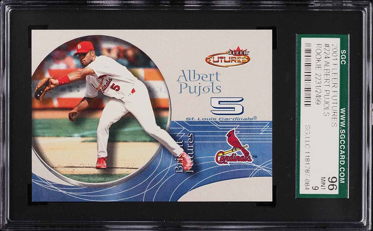 2001 eTopps Albert Pujols ROOKIE AUTO DNA 10 #143 PSA AUTH on