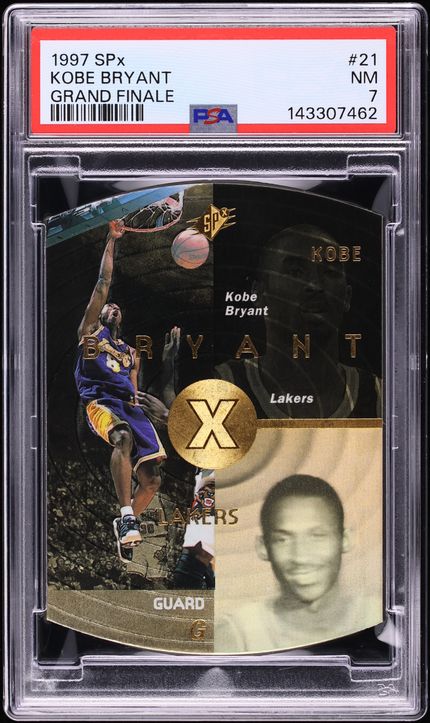 1997 SPx Grand Finale Kobe Bryant /50 #21 PSA 7 NRMT