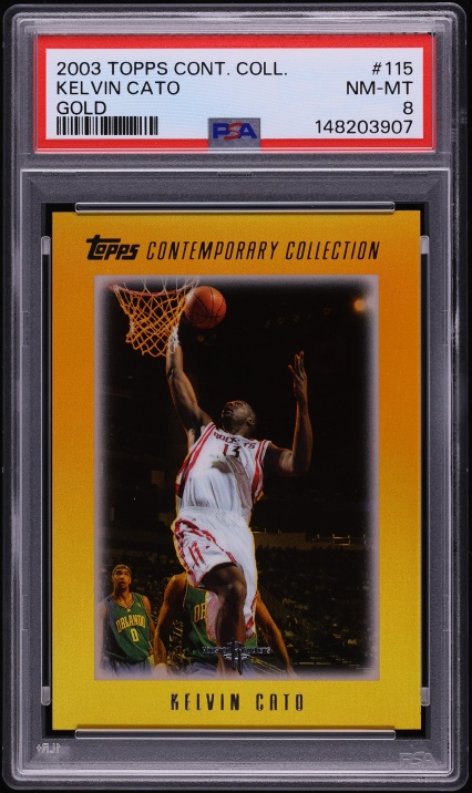 2003 Topps Contemporary Collection Gold Kelvin Cato /25 #115 PSA 8 NM-MT
