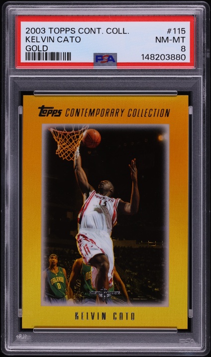 2003 Topps Contemporary Collection Gold Kelvin Cato /25 #115 PSA 8 NM-MT