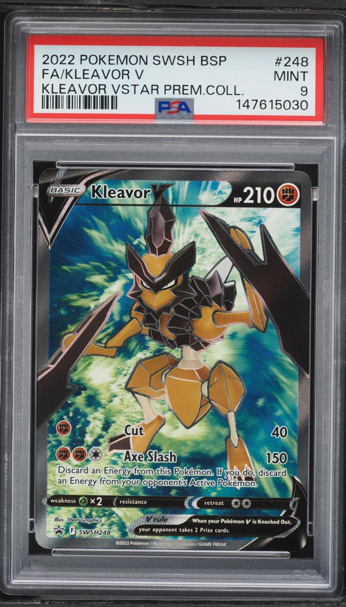 2022 Pokemon Sword & Shield Promo Premium Collection Kleavor V #248 PSA 9 MINT