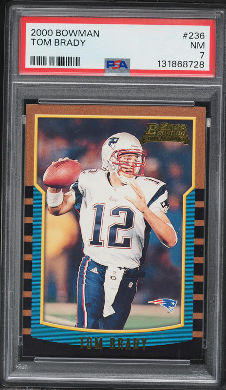 2000 Pacific Paramount Tom Brady ROOKIE #138 PSA 6 EXMT on