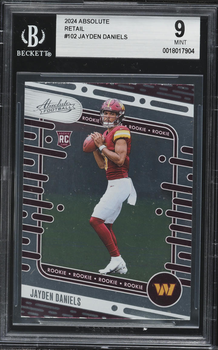 2024 Absolute Retail Jayden Daniels ROOKIE #102 BGS 9 MINT