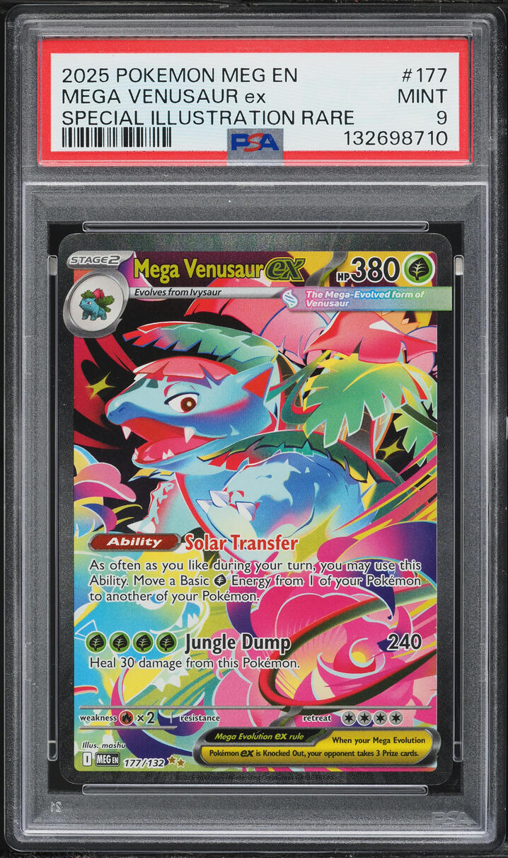 2025 Pokemon Mega Evolution SIR Mega Venusaur EX #177 PSA 9 MINT