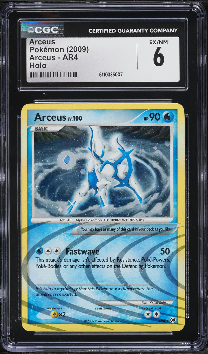 2009 Pokemon Platinum Holo Arceus #AR4 CGC 6 EXMT