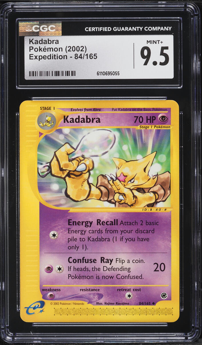 2002 Pokemon Expedition Kadabra #84 CGC 9.5 MINT+