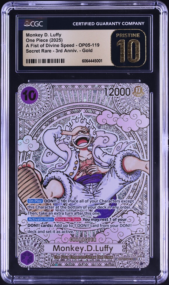 2025 One Piece Fist Divine Speed 3rd Anniversary Gold Monkey